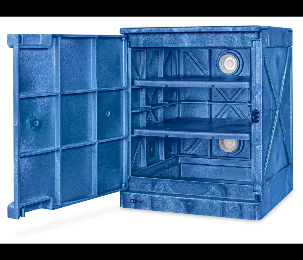 Image of Lot Of Uline 12Gal & 4 Gal Corrosive Cabinets
